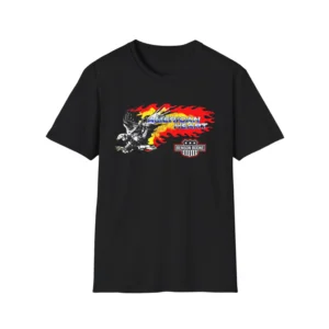 Benson Boone American Heart eagle t-shirt black front