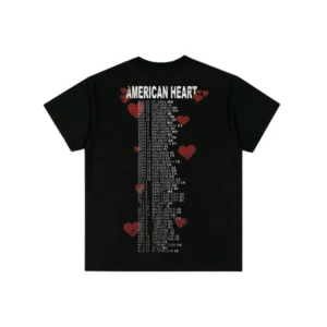 Benson Boone American Heart hearts tour dates t-shirt back black