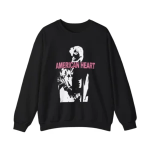 Black Benson Boone American Heart stencil portrait front print sweatshirt