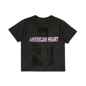 Black Benson Boone t-shirt front with Benny Boone splatter print