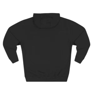 Plain black Benson Boone hoodie back view