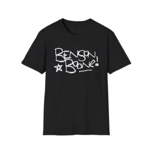 Benson Boone handwritten doodle fan t-shirt black